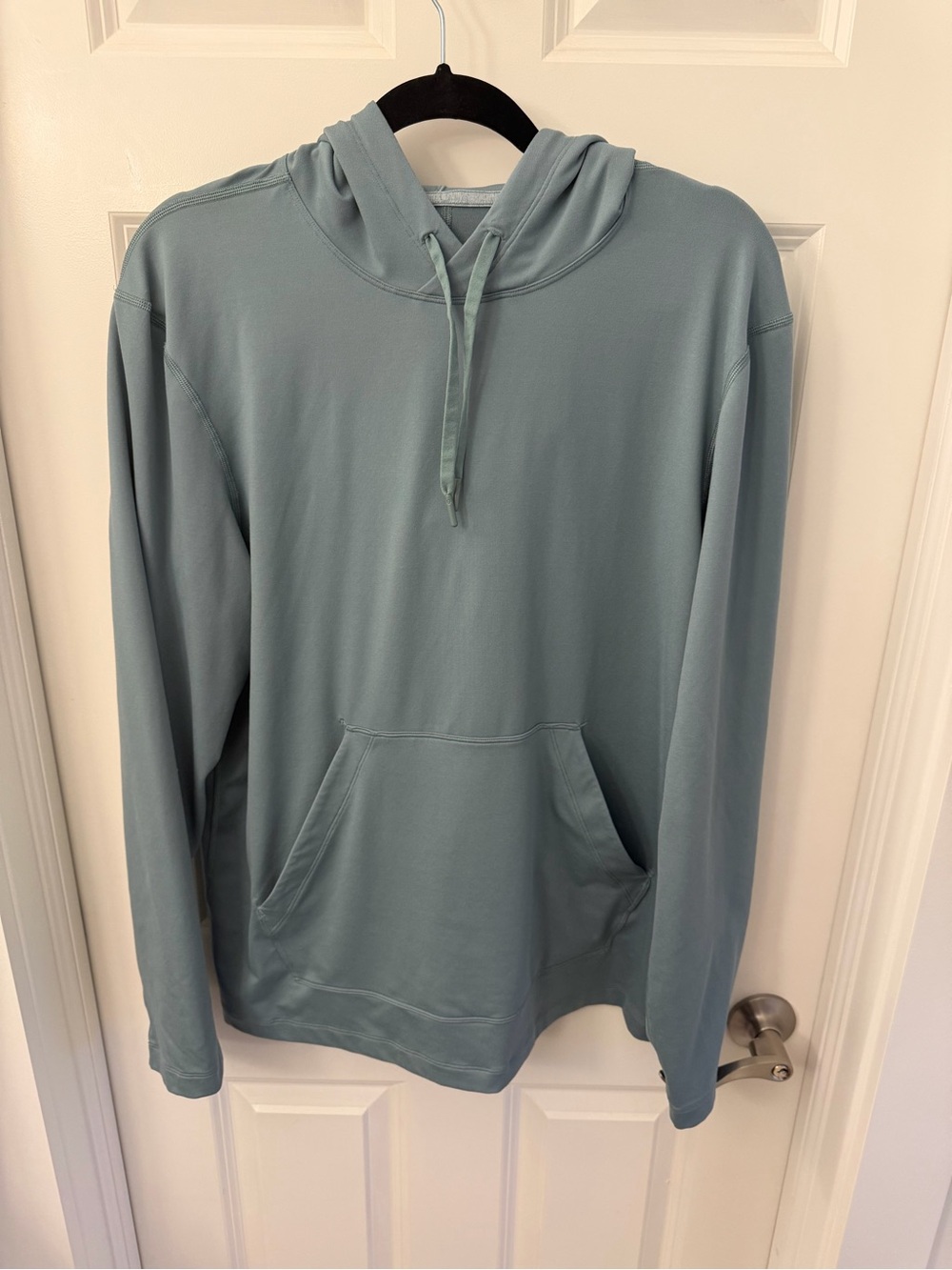 Men's Lululemon Green Pullover Hoodie Shirt - Lightweight Long Sleeve